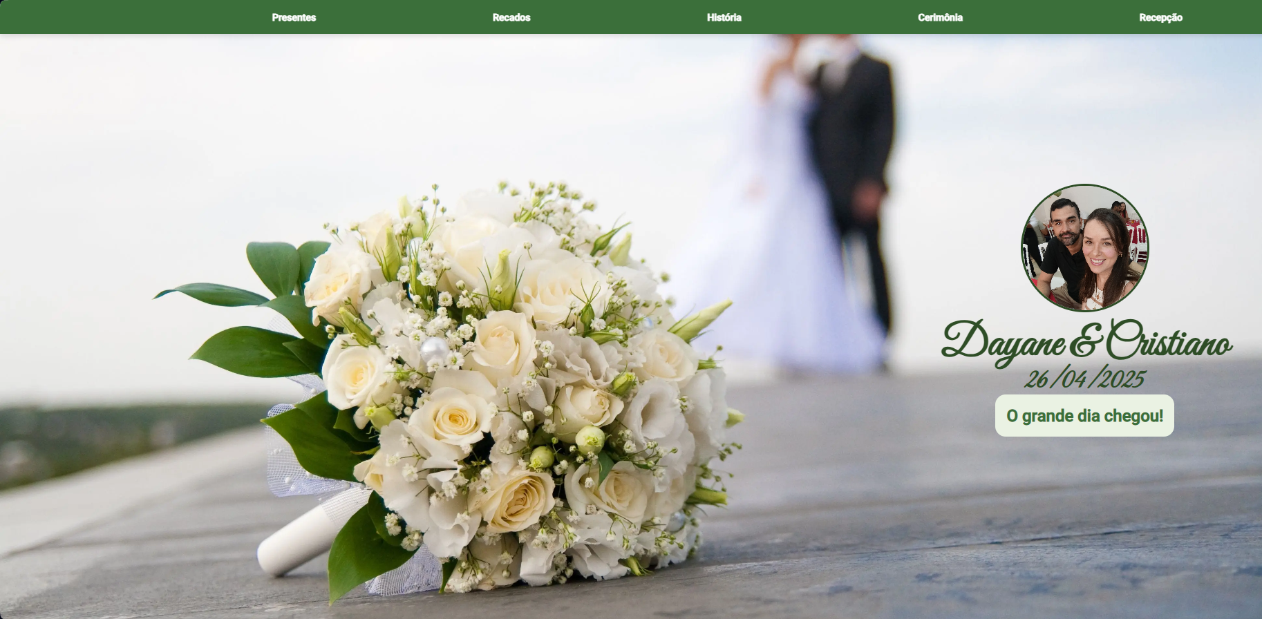 Day & Cris - site de casamento